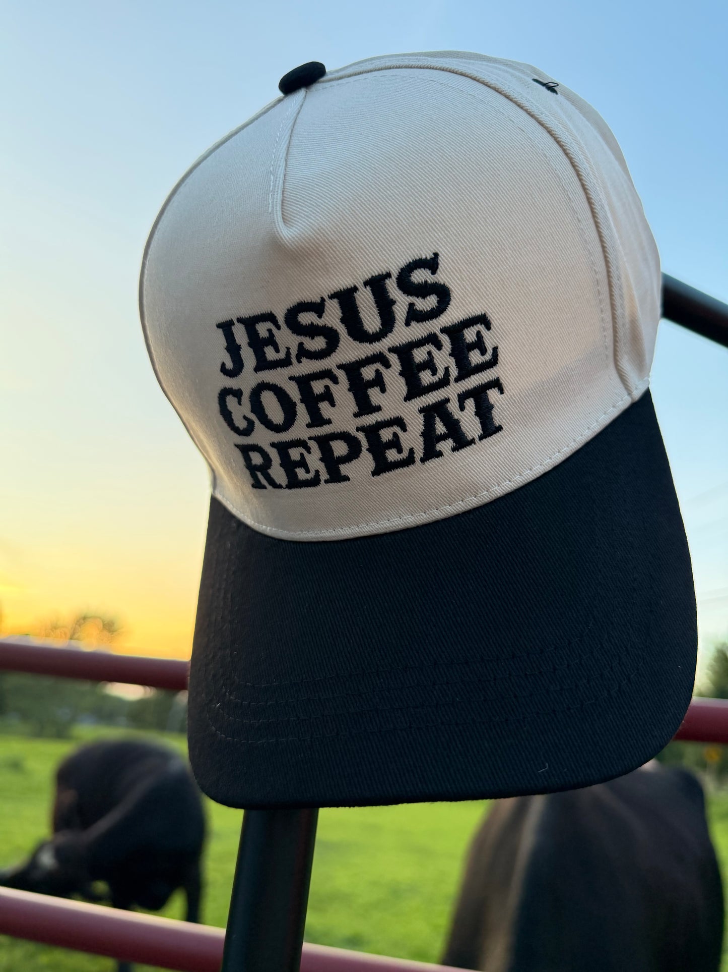 “Jesus Coffee Repeat” Hat