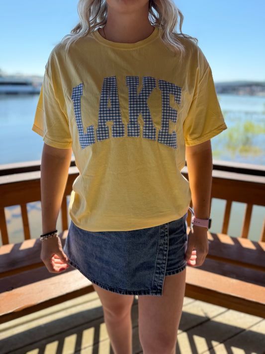 Embroidered "Lake" Tee