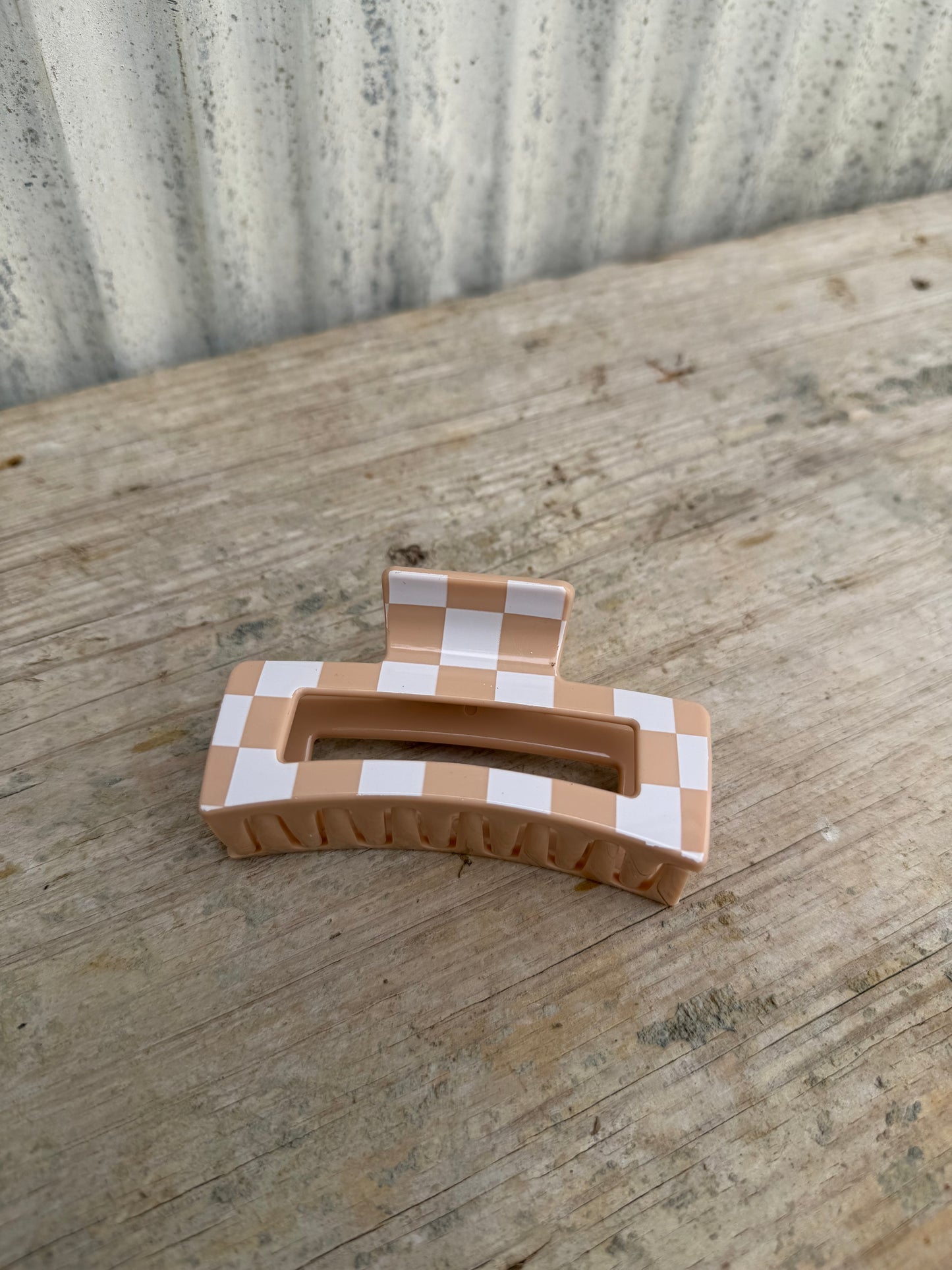 Checkered Claw Clip