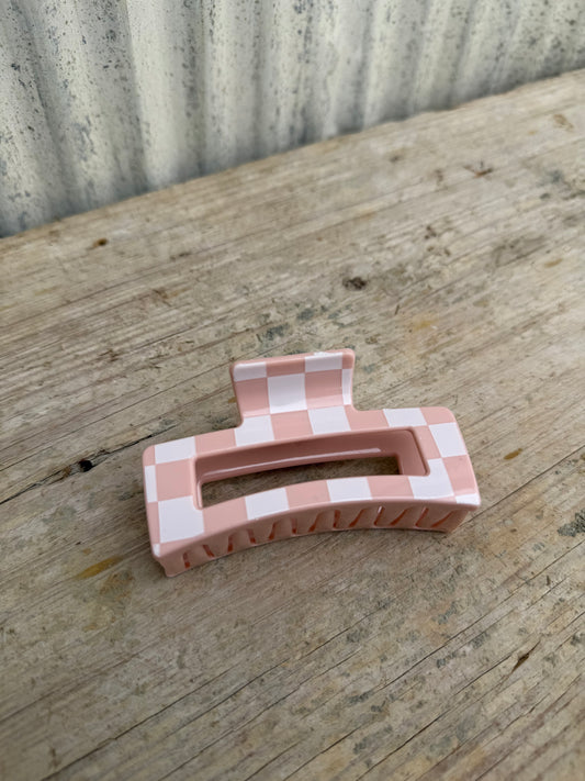 Checkered Claw Clip