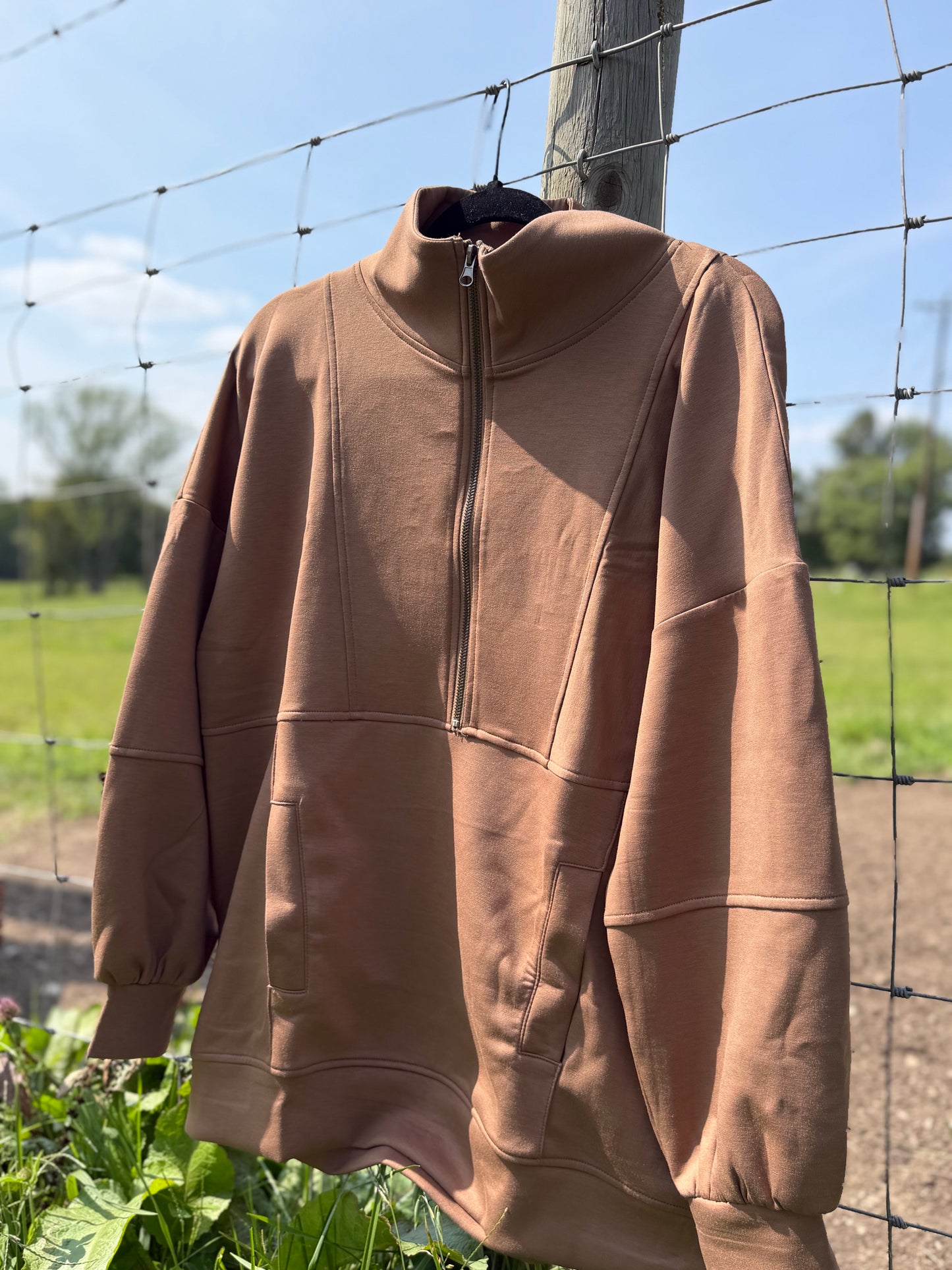 Heather Half Zip