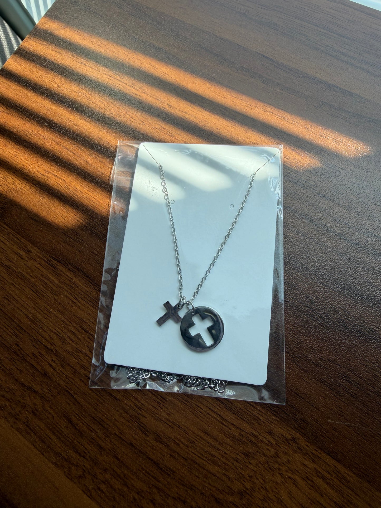 2 Piece Cross Necklace