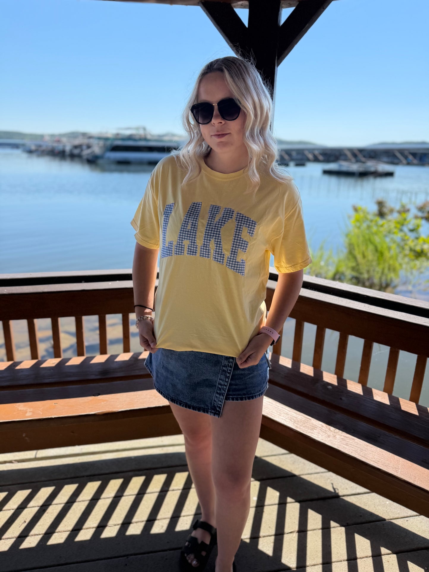 Embroidered "Lake" Tee