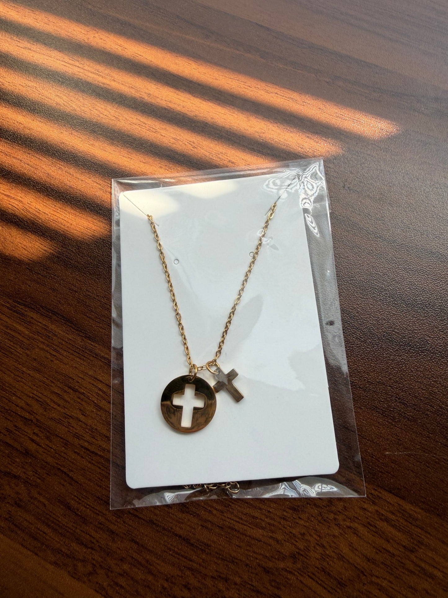 2 Piece Cross Necklace
