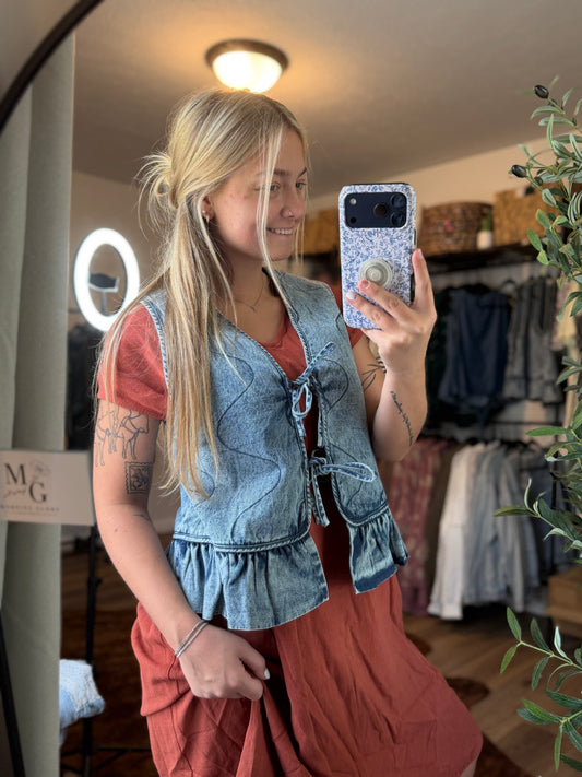 Sarah Denim Vest