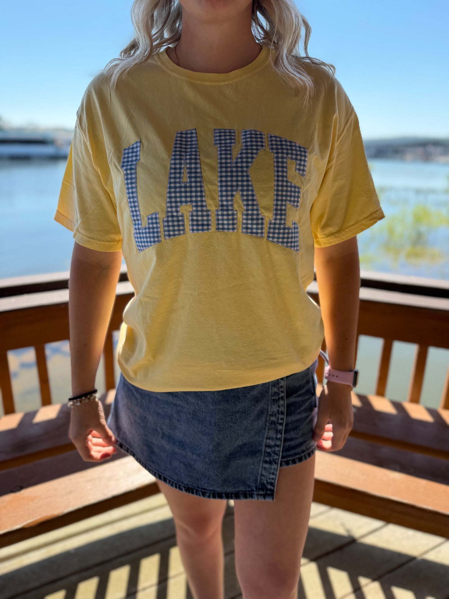 Embroidered "Lake" Tee