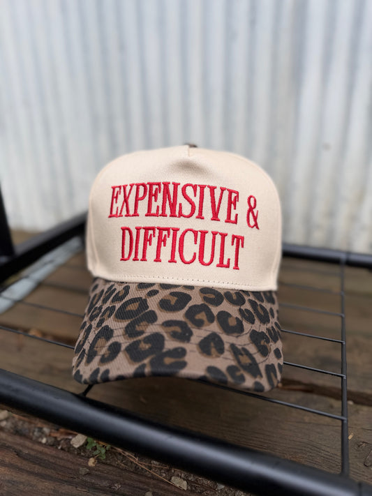 "Expensive & Difficult" Two-Tone Cotton Hat