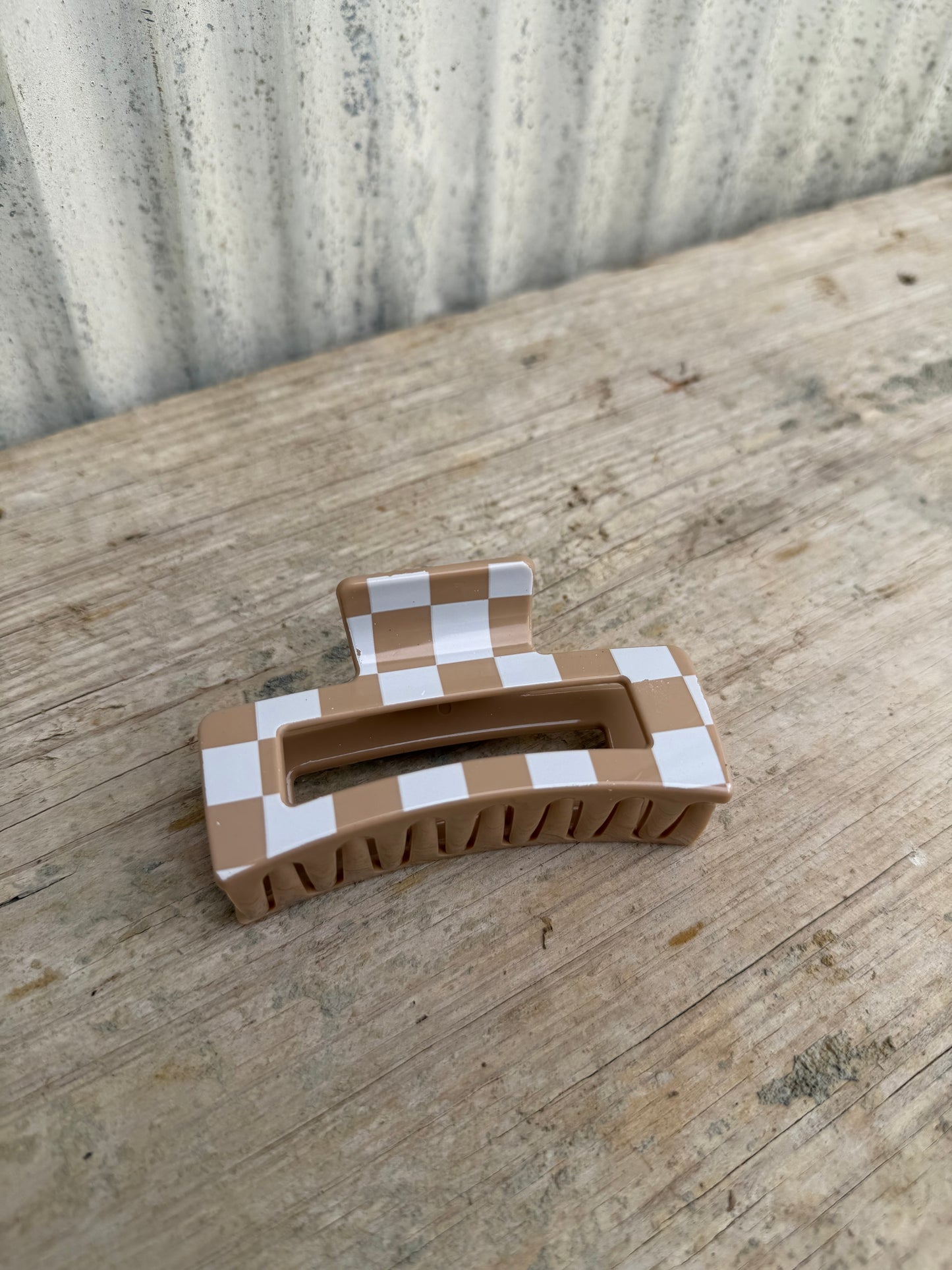 Checkered Claw Clip