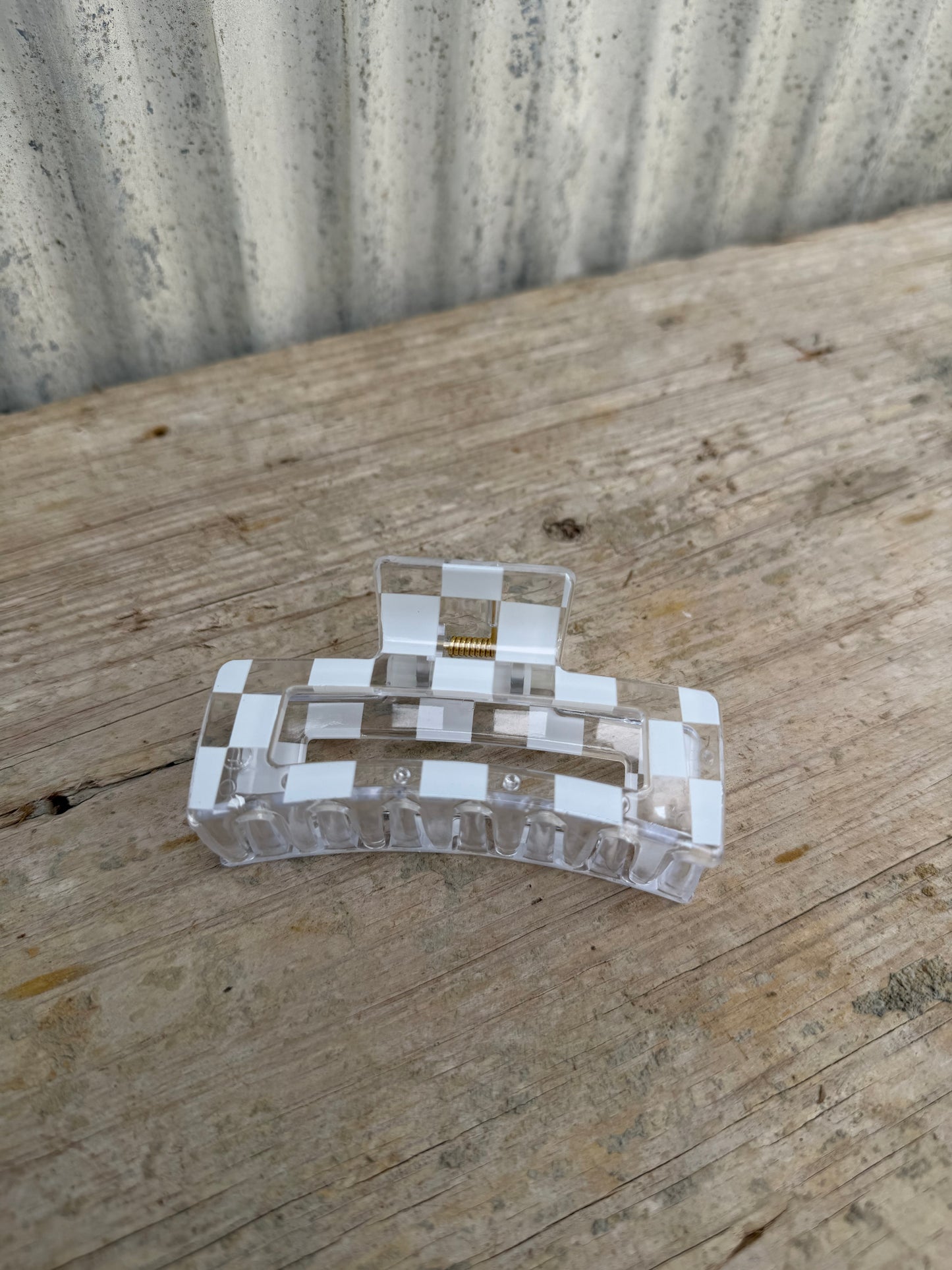 Checkered Claw Clip
