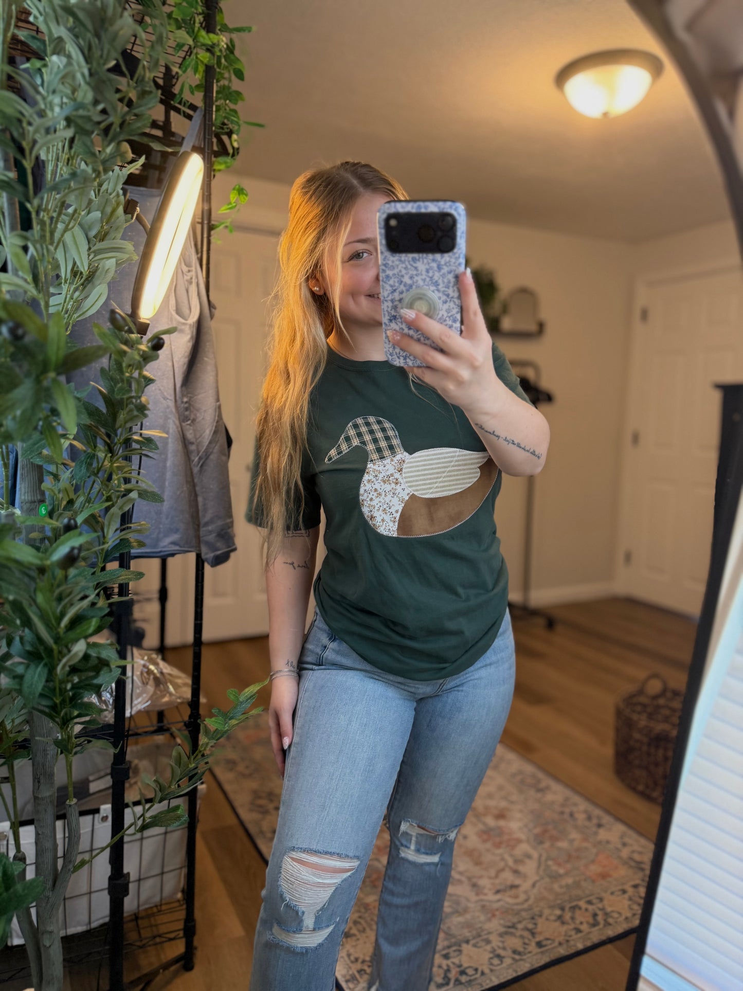 Embroidered Mallard Tee